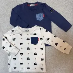 DOUBLE.B 長袖カットソー 2枚セット