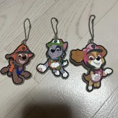 パウパトロール ガチャガチャ パウっとひかるラバーマスコット 3点セット