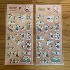スヌーピー フロッキーシール 2枚セット・新品未使用品