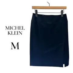 MICHEL KLEIN スエード調 タイトスカート ブラック シンプルのサムネイル