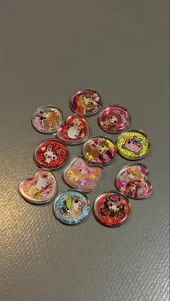 ハート型キャラクターシール 12個セット