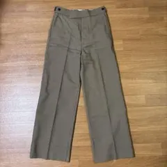 ADAM ET ROPE ブラウン チェック柄 ワイドパンツ