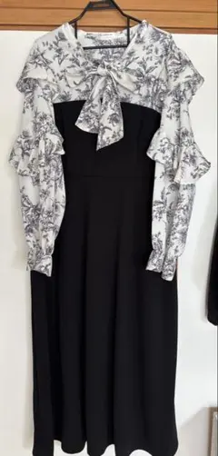 Re-J&SUPURE 大きいサイズ 花柄 4L ワンピース