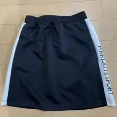 PINK LATTE スポーツスカート 160 黒/白