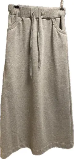 ロングスカート グレー　スウェット