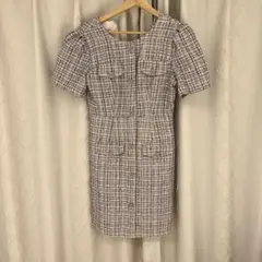 BayBClub チェック柄ショートスリーブドレス