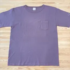 Champion パープル Tシャツ ポケット付き