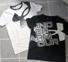 Under Armour Tシャツ 2枚セット ホワイト/ブラック　150cm