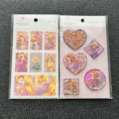 ラプンツェル　プリンセス　ディズニー　ウォーターシール　3Dシール　セリア