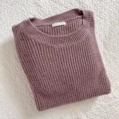GU ニット セーター 袖ファー