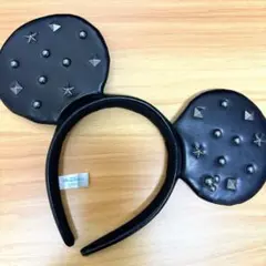 レザースタッズ付きミッキーカチューシャ東京ディズニーリゾート