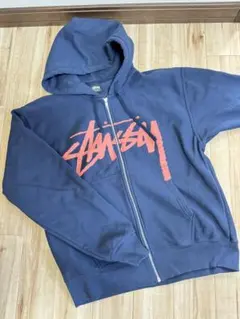 2025年最新】stussy パーカー ロゴプリントl オレンジの人気
