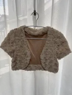 【在庫処分!!】美品　結婚式 パーティードレス ファーボレロ