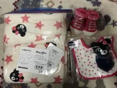 新品未使用！ミキハウスバスポンチョ＆スタイ＆ラトル＆靴下