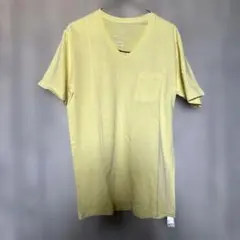 BEAUTY&YOUTH Vネック ポケTシャツ イエロー M
