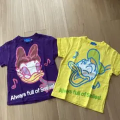 Disney デイジー & ドナルドTシャツ 2枚セット