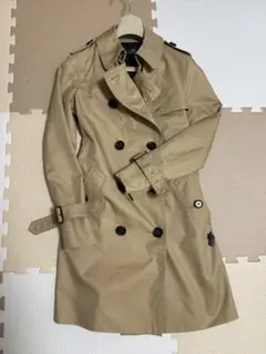 COACH ベージュ トレンチコート ダブルブレスト