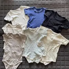 半袖ボディースーツ肌着まとめてセット80cmかぶせるタイプ