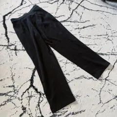 ユニクロ　ストレッチダブルフェイスストレートパンツ　ブラック　Sサイズ