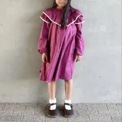 未使用品◎アプレレクール パイピングフリルヒロインワンピース 140cm 長袖