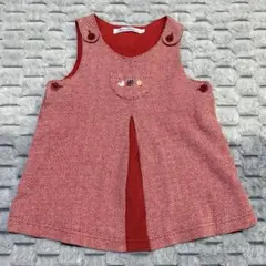 【美品】ファミリア　ツイード　ワンピース　ジャンパースカート　familiar