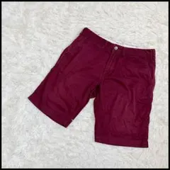 【RAGEBLUE】レイジブルー チノハーフパンツ L ボルドー メンズのサムネイル
