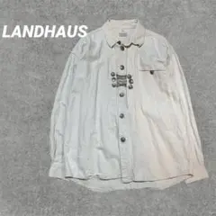 【美品】チロリアンシャツ　LANDHAUS