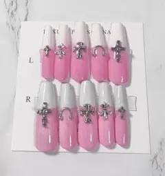 値下げ⭕️クロス ネイルチップ地雷 量産