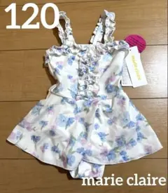 Marie claire マリークレール　フリルワンピース水着　新品　120花柄