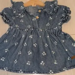 フタフタチェリープリントワンピース