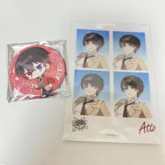 AMPTAK あっと 缶バッジ ファミマプリント