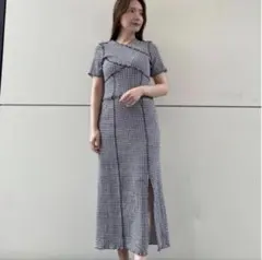 【美品】SNIDEL メローカットワンピース ブラック