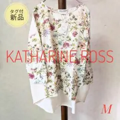 ★新品タグ付★KATHARINE ROSS 花柄 ブラウス カットソー 七分袖Mのサムネイル