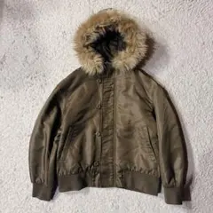 訳アリGU N2B フライトジャケット ミリタリー ファージャケット y2k