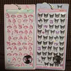 ボンボンドロップシール　ミニ　mini　マイメロ　クロミ　二枚セット