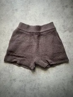 GRL リブ編みブラウン ニットパンツ Mサイズ