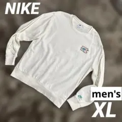 美品　NIKE ナイキ　トレーナー　スウェット　メンズ　XLサイズ　白　ホワイト