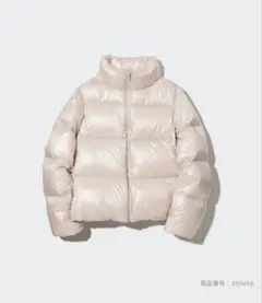 UNIQLO ウルトラライトダウンシャイニーボリュームジャケット オフホワイトM