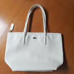 LACOSTE ホワイト トートバッグ