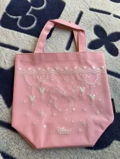 ディズニー ミッキー 手提げ袋 ピンク　ディズニーファン　ランチトート　ミニー