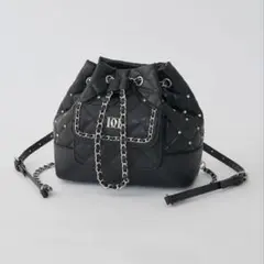 ♥️Darich キルティングビジューチェーンリュック ブラック　BLK♥️