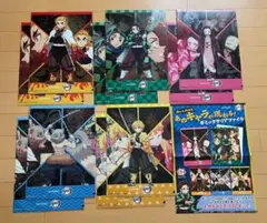 鬼滅の刃 クリアファイル 10枚（5種コンプリート × 2セット） ＋ 販促物のサムネイル