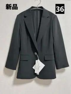 8★新品タグ付き★ THE SUIT COMPANYジャケット 濃い　黒のサムネイル