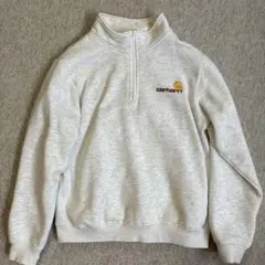 Carhartt グレー ハーフジップ スウェット