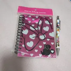 東京ディズニーリゾートミニー手帳とシャーペン