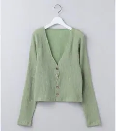 【6（ROKU）】SHIRRING CURVE CARDIGAN/カーディガンのサムネイル