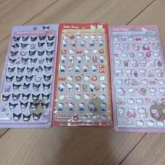 ボンボンドロップシールミニ　サンリオ　キティちゃん　クロミちゃん