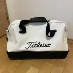 極美品 メルセデスベンツ×タイトリスト シボ革 カートバッグ ホワイト