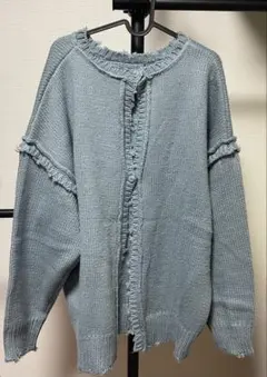 〈古着〉ライトブルーカーディガン