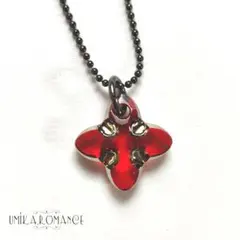 SALE！ 赤い十字架 ブラックネックレス ★ ハンドメイド